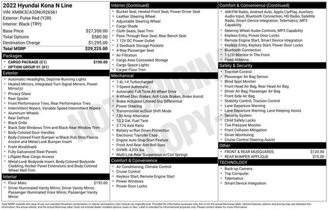 2022 Hyundai Kona N Line
