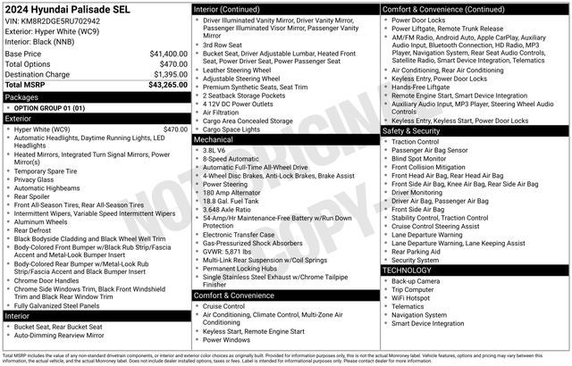 2024 Hyundai Palisade SEL