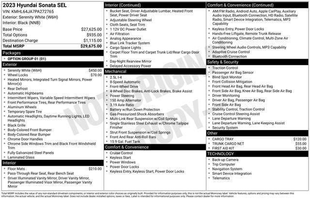 2023 Hyundai Sonata SEL