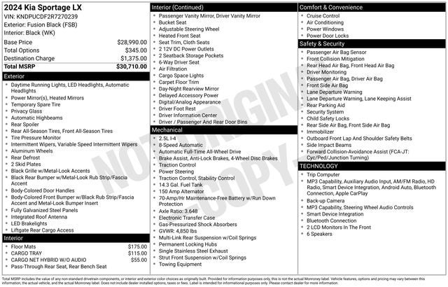 2024 Kia Sportage LX