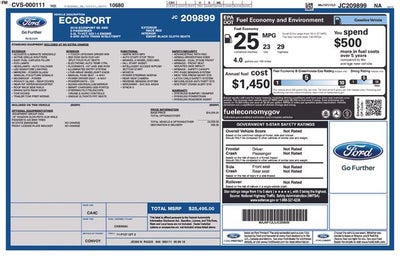 2018 Ford EcoSport SE