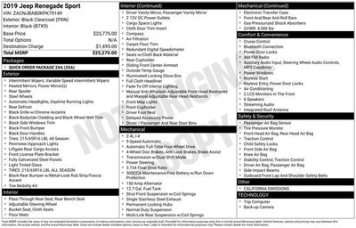 2019 Jeep Renegade Sport