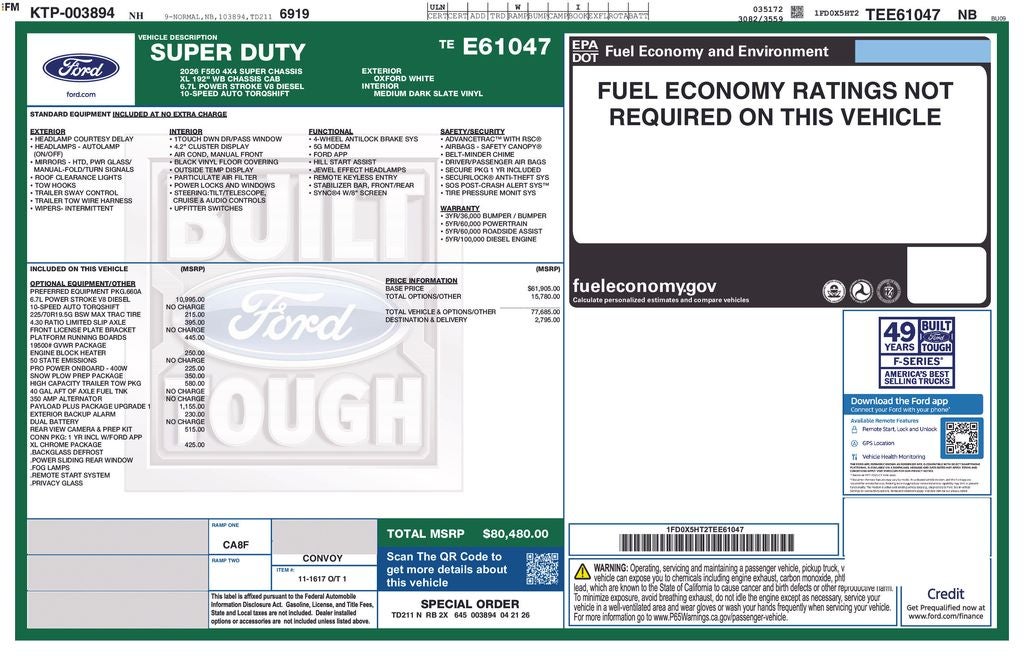 2026 Ford F-550SD XL DRW