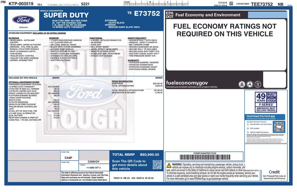 2026 Ford F-350SD XL DRW