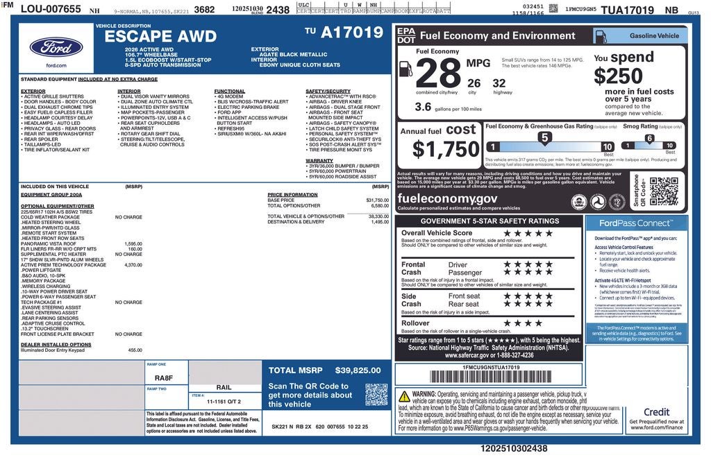 2026 Ford Escape Active