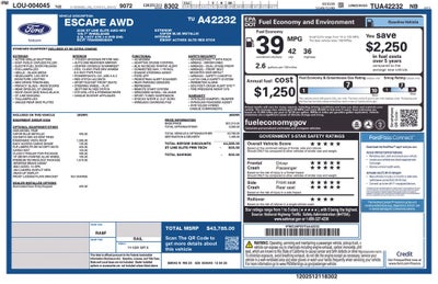 2026 Ford Escape Hybrid ST-Line Elite
