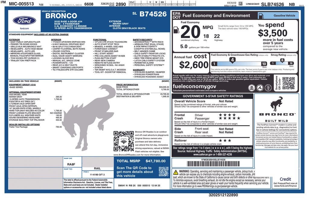 2025 Ford Bronco Base