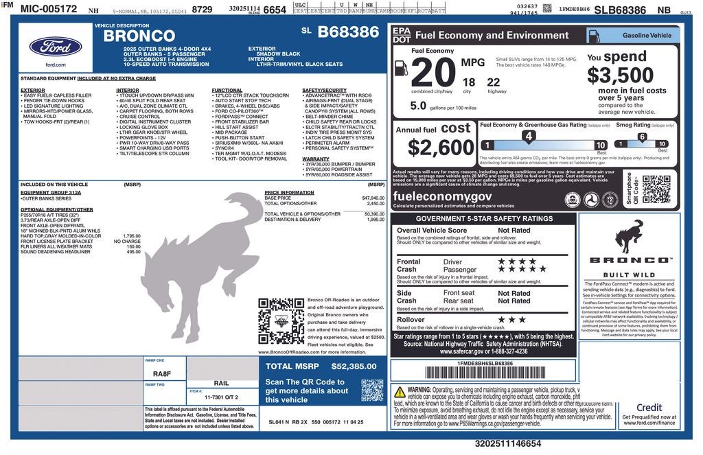 2025 Ford Bronco Outer Banks