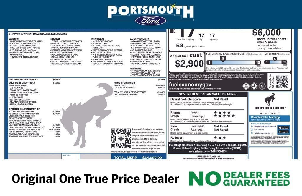 2026 Ford Bronco Badlands