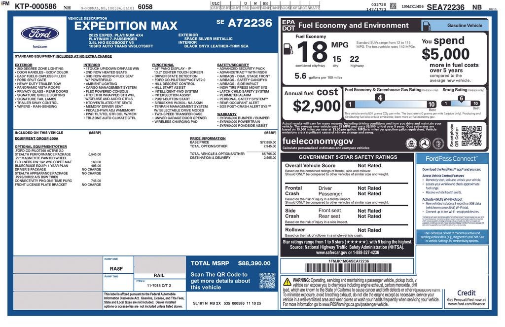 2025 Ford Expedition Max Platinum