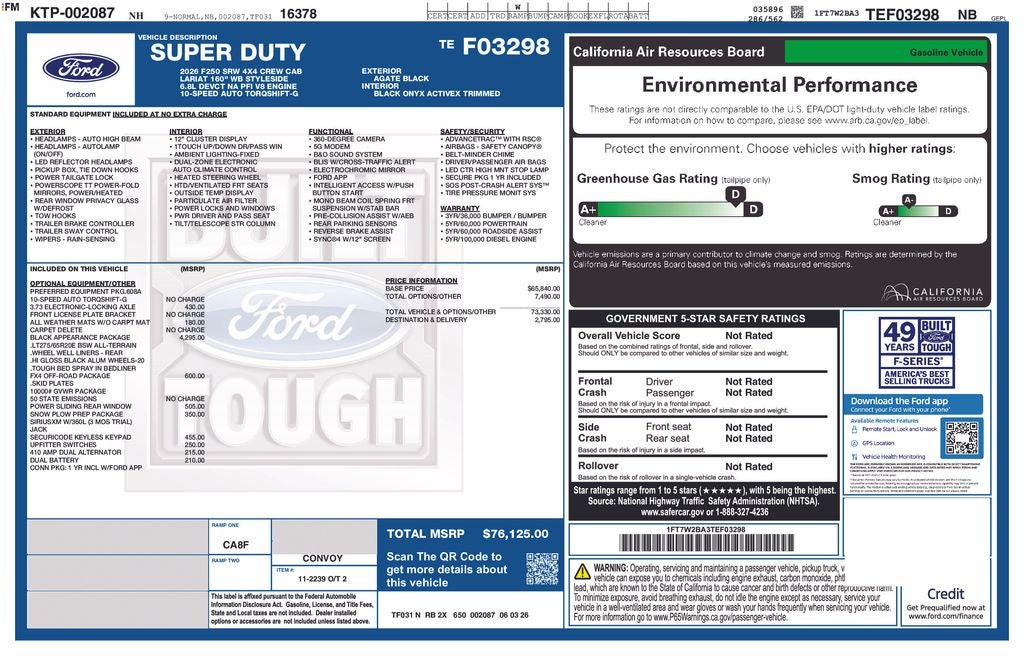 2026 Ford F-250SD Lariat