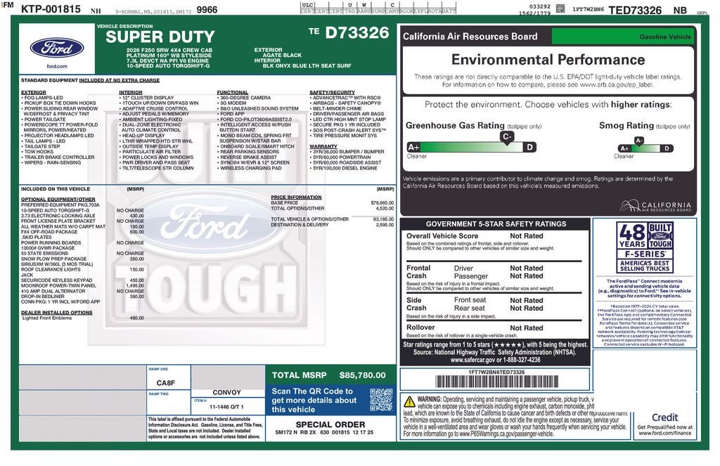2026 Ford F-250SD Platinum