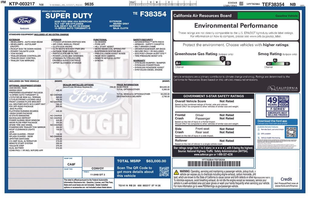 2026 Ford F-250SD XLT