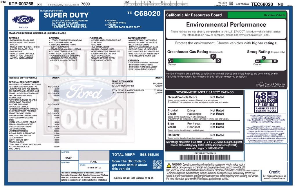 2026 Ford F-250SD XL