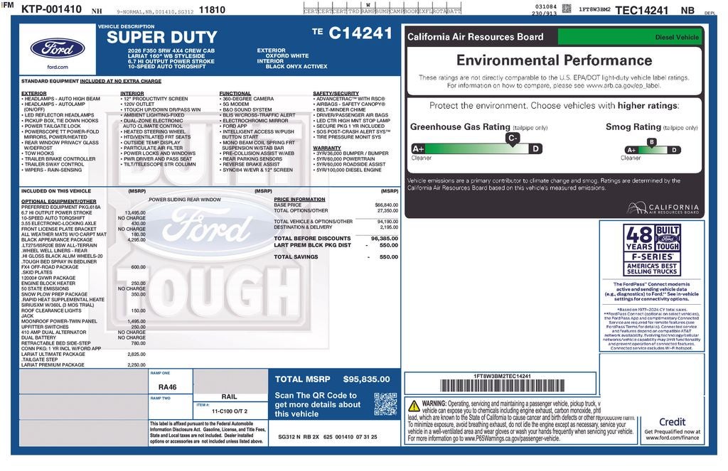 2026 Ford F-350SD Lariat