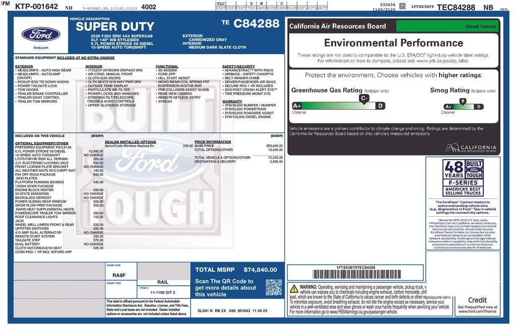 2026 Ford F-350SD XLT