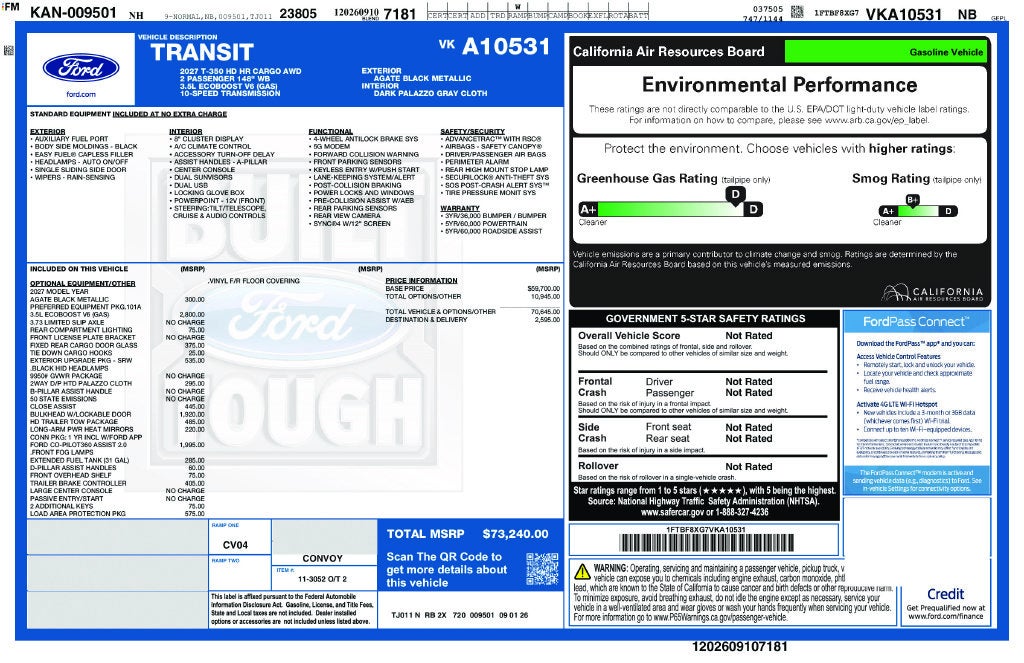 2027 Ford Transit-350 Base