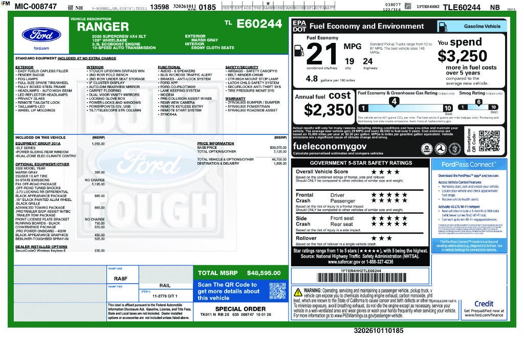 2026 Ford Ranger XLT