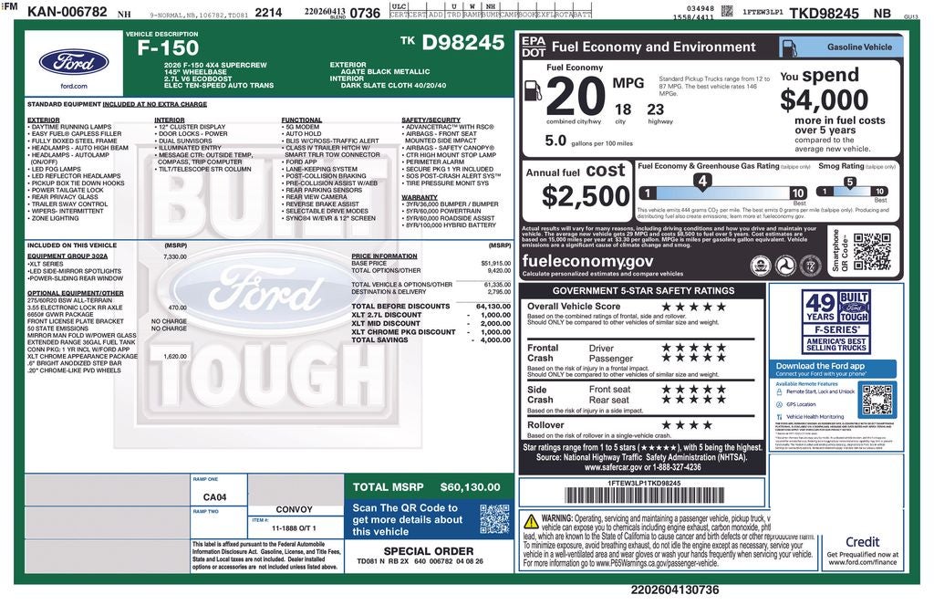 2026 Ford F-150 XLT