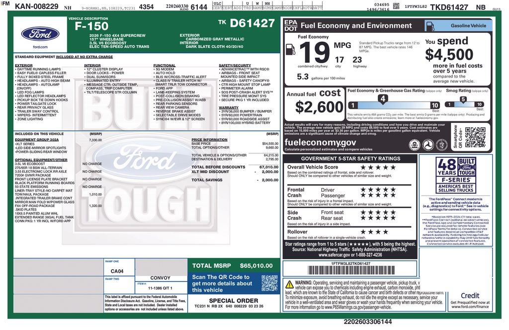 2026 Ford F-150 XLT