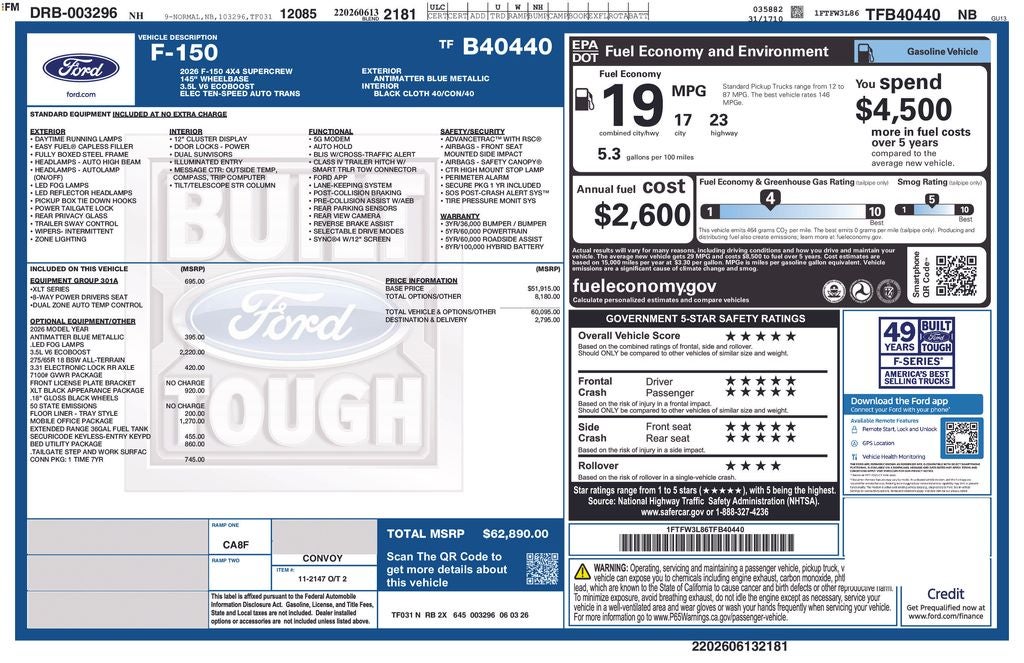 2026 Ford F-150 XLT