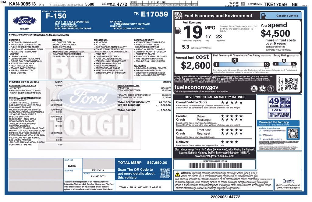 2026 Ford F-150 XLT