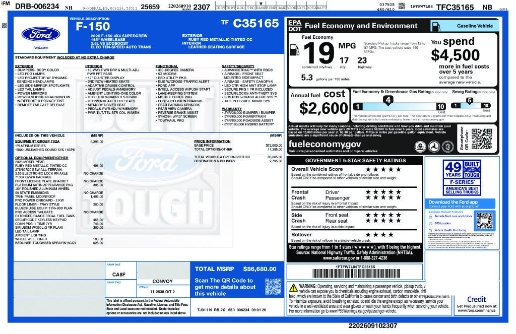 2026 Ford F-150 Platinum