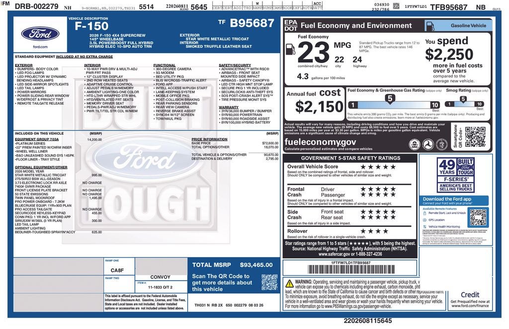 2026 Ford F-150 Platinum